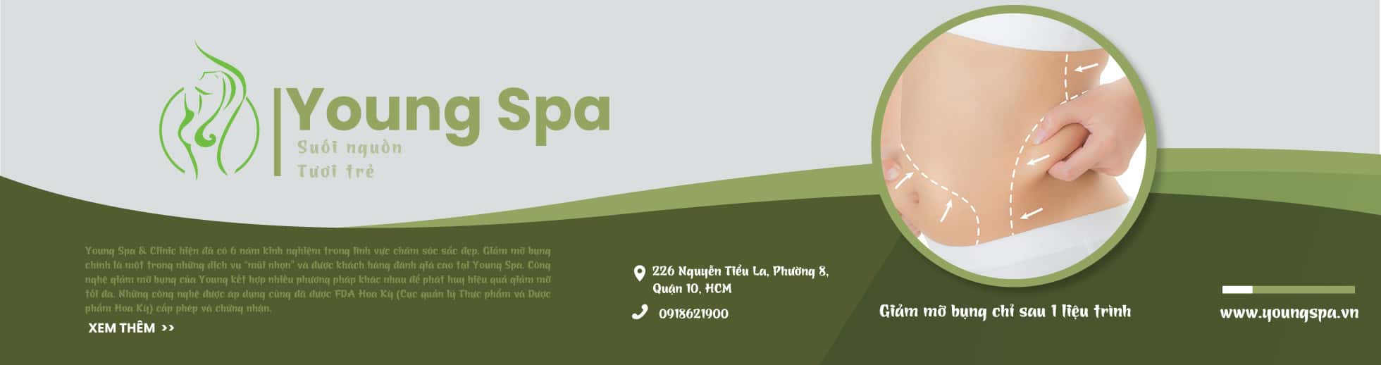 Liệu trình giảm mỡ bụng tại Young Spa
